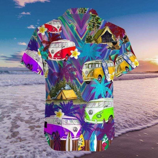 Beach Shirt Shop From 1000 Unique Amazing Camping Hippie Van Unisex Hawaiian Aloha Shirts