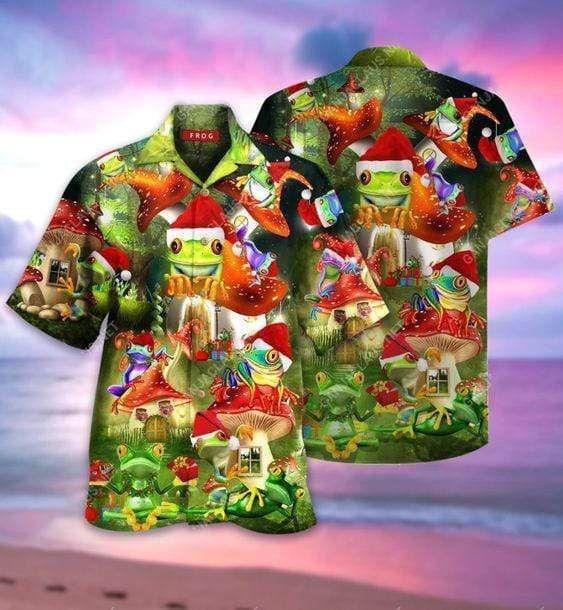 Beach Shirt Cover Your Body With Amazing Hawaiian Aloha Shirts Amazing Christmas Frog Light