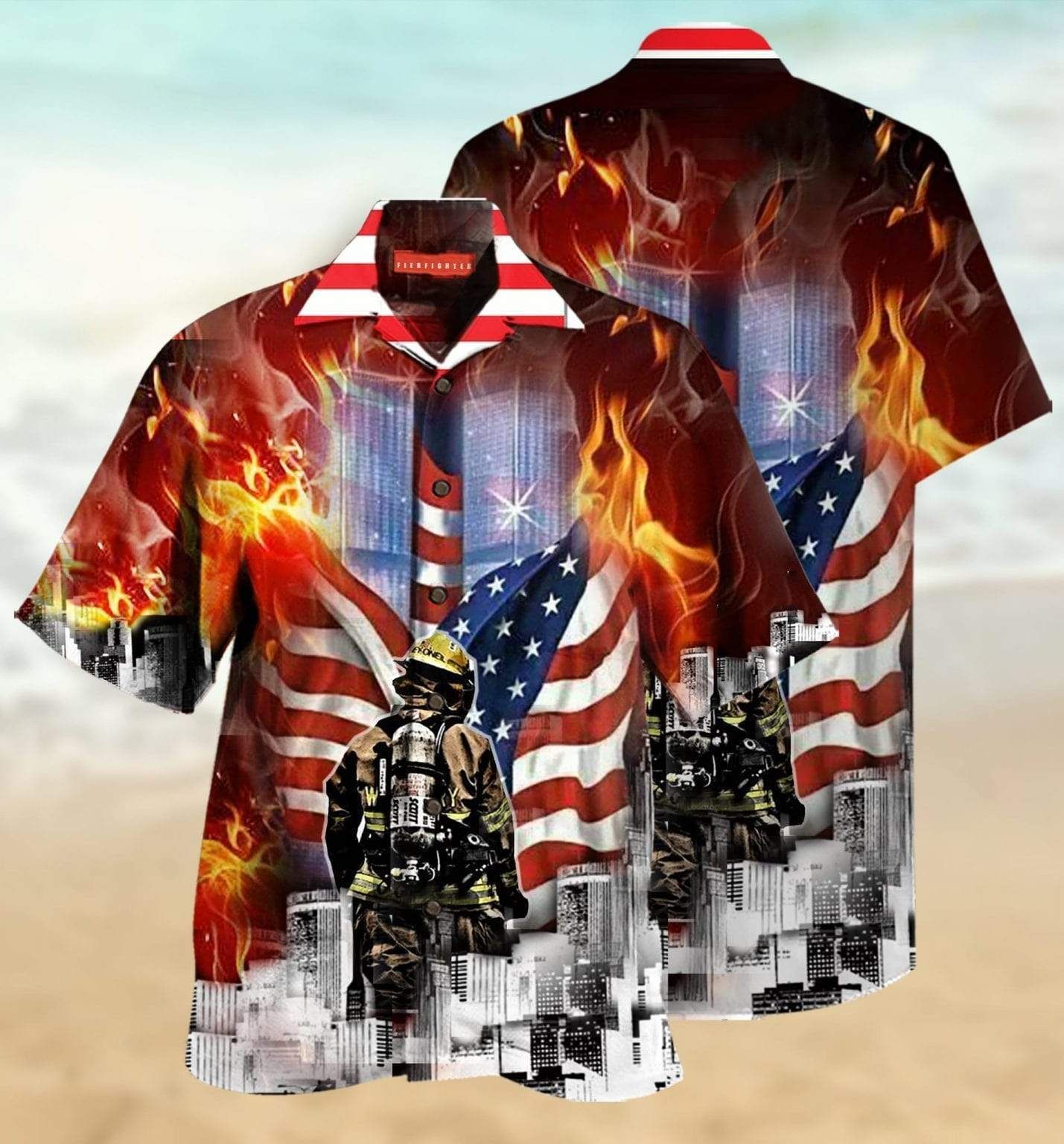 Beach Shirt Firefighter Save Our Life Unisex Hawaiian Aloha Shirts