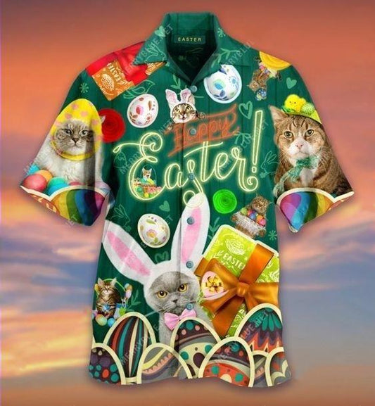 Beach Shirt Coer Your Body With Amazing Hawaiian Aloha Shirts Easter Blessings Cats