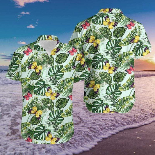 Beach Shirt Get Here Butterfly Simple Hawaiian Aloha Shirts Fantastic