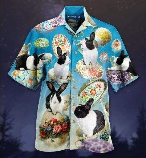 Beach Shirt Check Out This Awesome Hawaiian Aloha Shirts Happy Easter Bunnies Love You