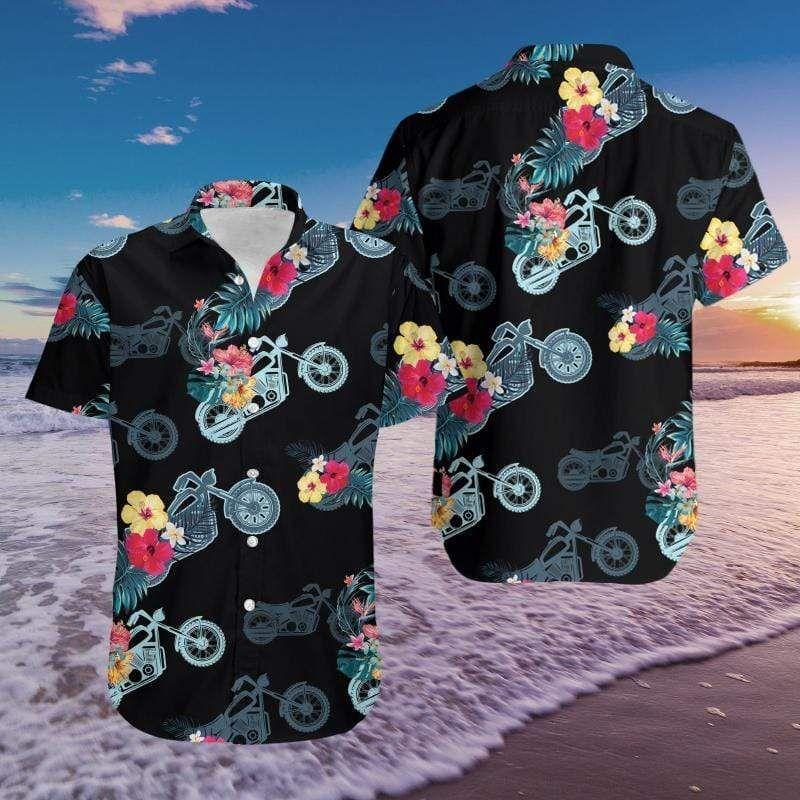 Beach Shirt Cover Your Body With Amazing Motorcycle Racing Tropical Hawaiian Aloha Shirts