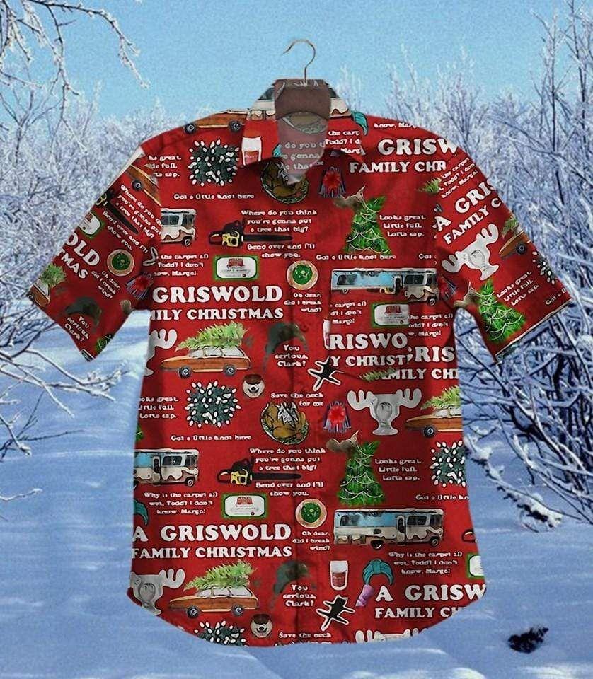 Beach Shirt Discoer Cool Amazing Merry Christmas Red Unisex Hawaiian Aloha Shirts