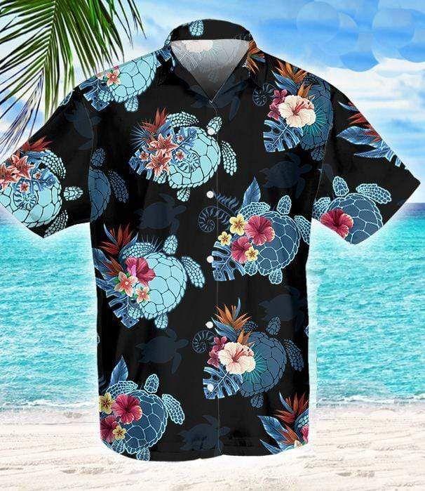 Beach Shirt Check Out This Awesome Cool Turtle Tropical Unisex Hawaiian Aloha Shirts