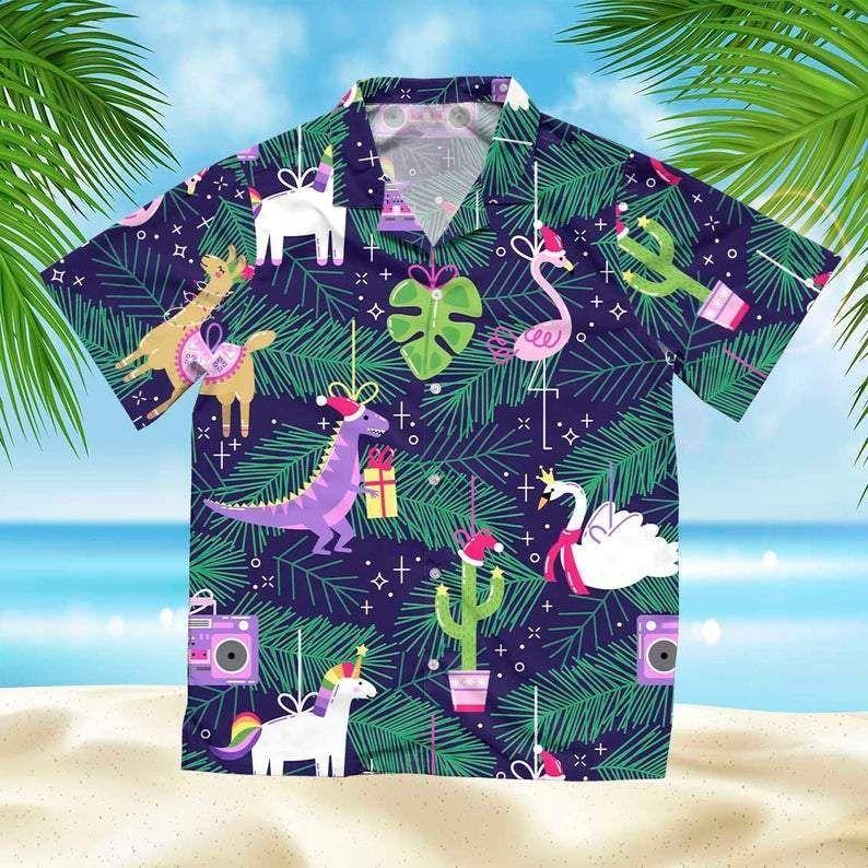 Beach Shirt Order Magic Unicorn Llama Flamingo Dinosaurs Christmas Funny Hawaiian Aloha Shirts V