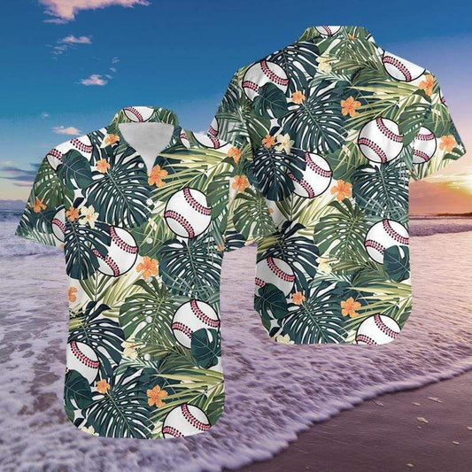 Beach Shirt Get Here Baseball Simple Hawaiian Aloha Shirts Fantastic 0309H