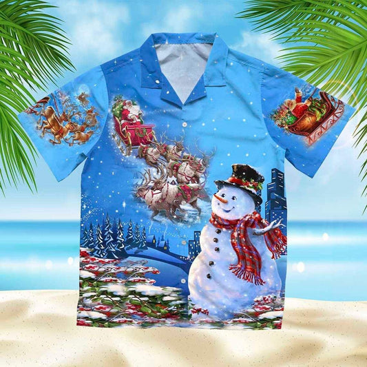 Beach Shirt Check Out This Awesome Santa Clauss Reindeer Funny Snowman Christmas Hawaiian Aloha Shirts V