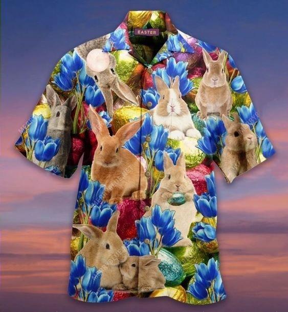 Beach Shirt Hawaiian Aloha Shirts Happy Easter From Some Bunny