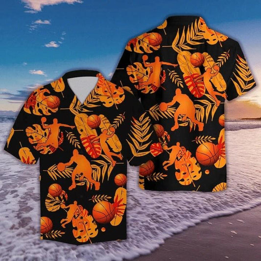 Beach Shirt Basketball Player Hawaiian Aloha Shirts Hl