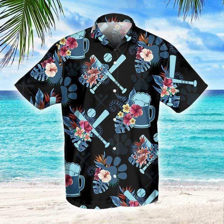 Beach Shirt Cover Your Body With Amazing Baseball And Beer For Life Tropical Hawaiian Aloha Shirts