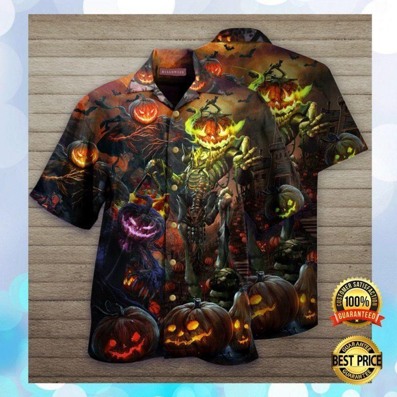 Beach Shirt Shop Halloween Pumpkin King Hawaiian Aloha Shirts