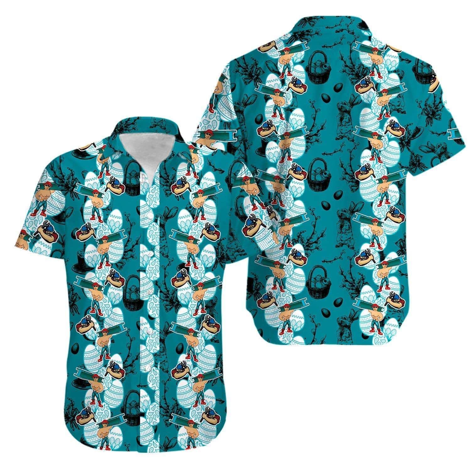 Beach Shirt Find Hawaiian Aloha Shirts Enjoy Easter Day With Ironworker 1503Kv