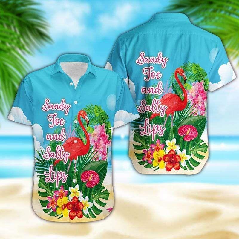 Beach Shirt Cover Your Body With Amazing Hawaiian Aloha Shirts Flamingo Sandy Joe And Salty Lips 2501Dh