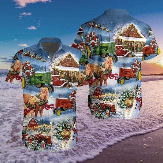 Beach Shirt Shop From 1000 Unique Farmer Santa Claus On Christmas Day Hawaiian Aloha Shirts