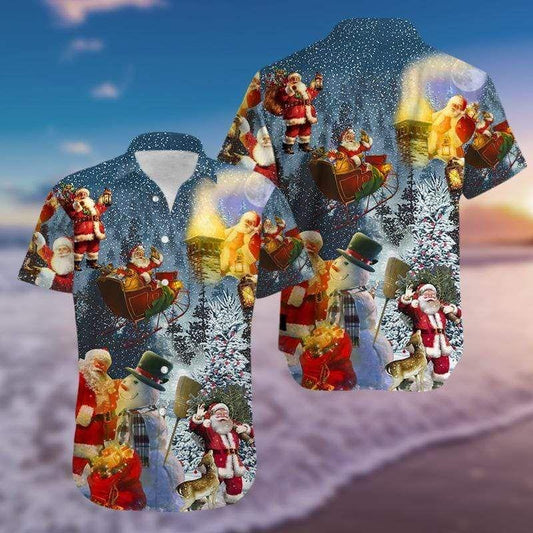 Beach Shirt Check Out This Awesome Hawaiian Aloha Shirts Magical Christmas Santa Claus