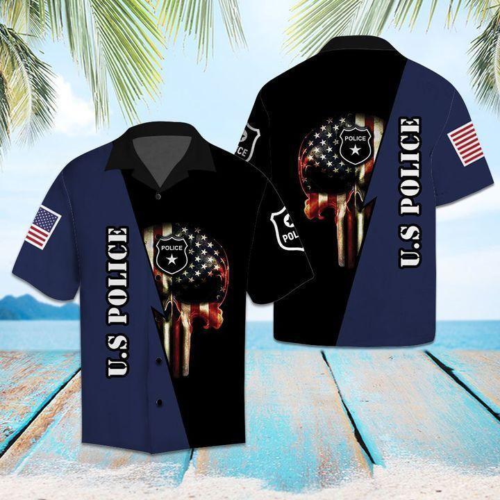 Beach Shirt Shop Us Police Hawaiian