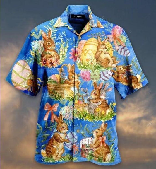 Beach Shirt Shop Hawaiian Aloha Shirts Happy Easter Day Bunny