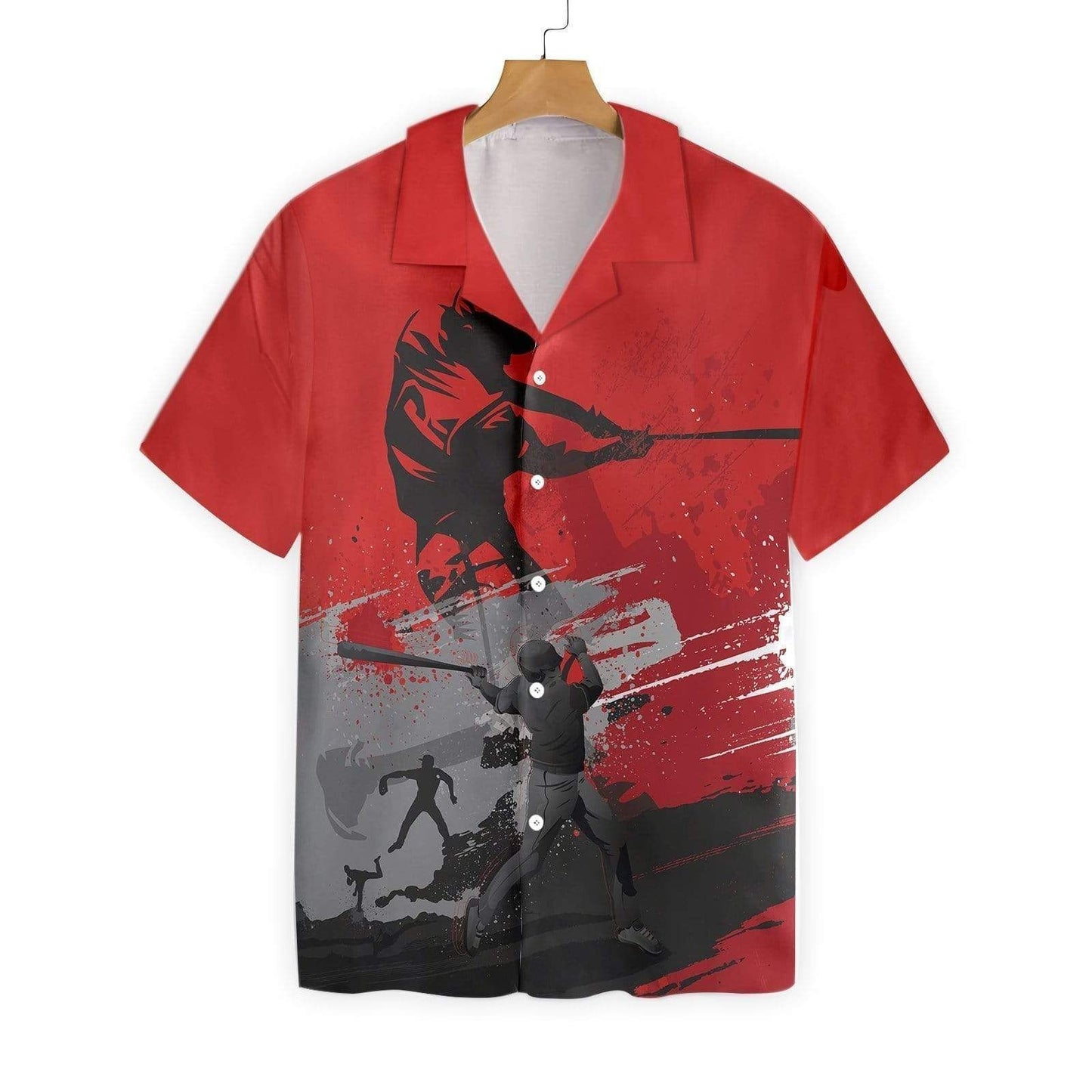 Beach Shirt High Quality Personalized Name Baseball Red Is The New Black Hawaiian Aloha Shirts H