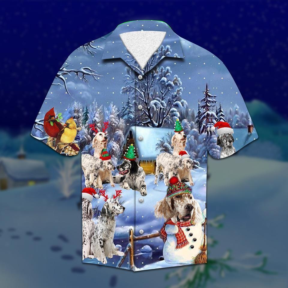 Beach Shirt Shop Setter Christmas Hawaiian