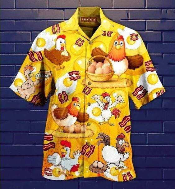 Beach Shirt Check Out ThiShirt AweShirtome Hawaiian Aloha Shirt ChickenShirt Poop BreakfaShirtt