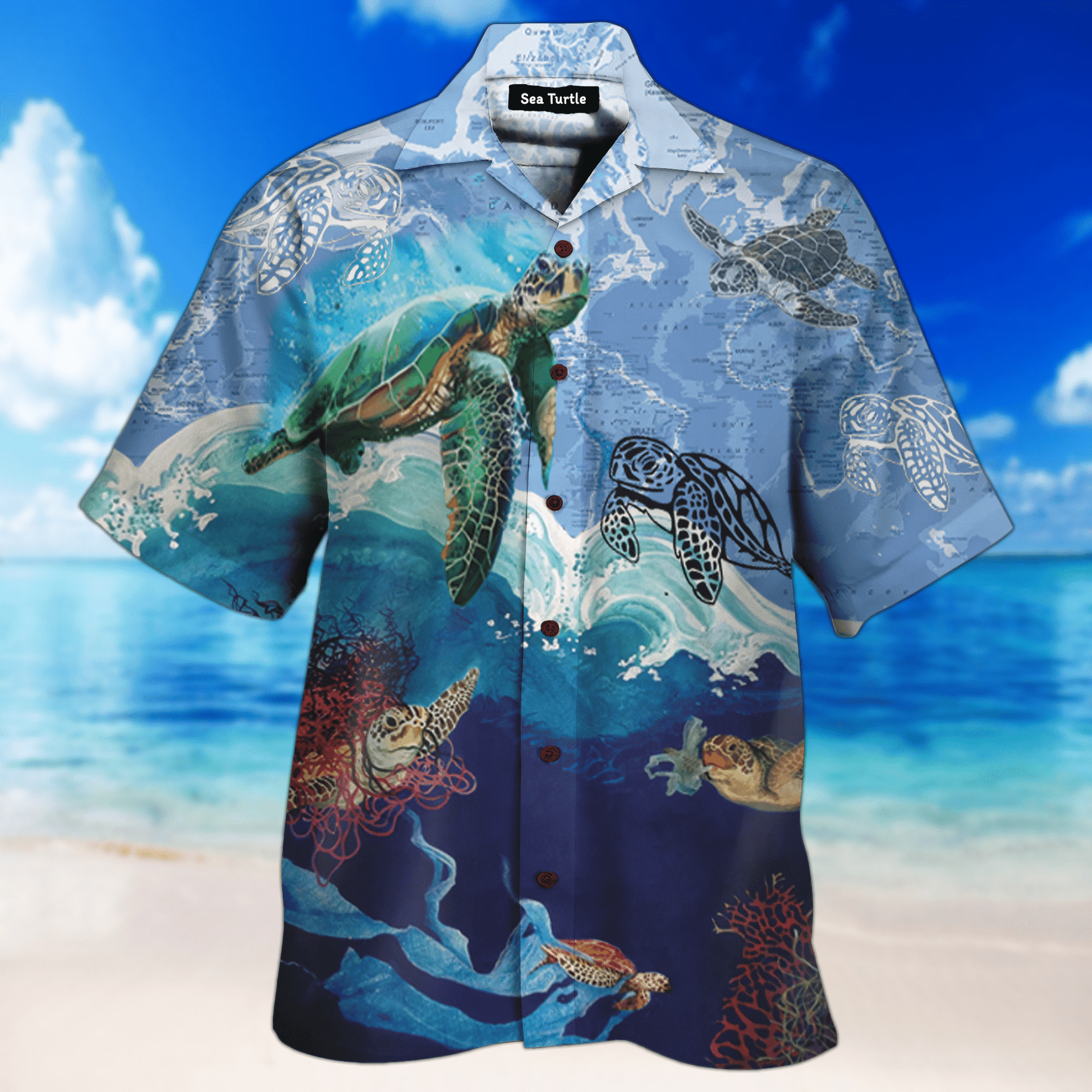 Sea Turtle Fresh Hawaiian Shirt Set | Unisex | HS1064