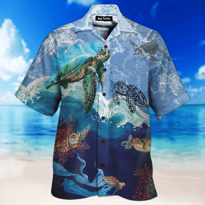 Sea Turtle Fresh Hawaiian Shirt Set | Unisex | HS1064