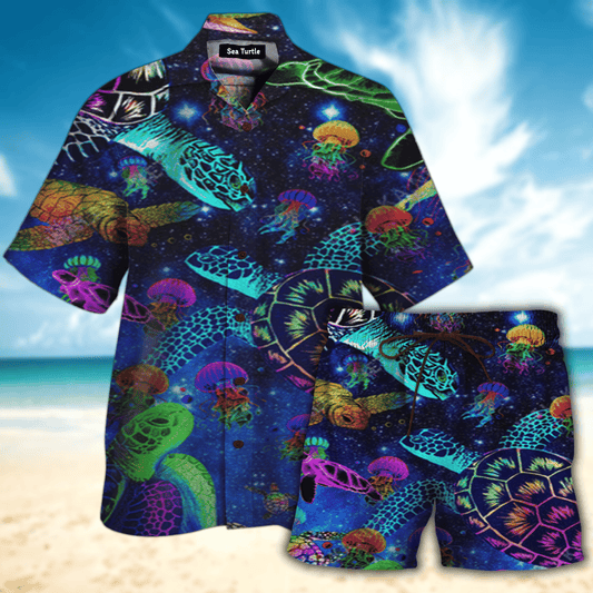 Sea Turtle Hawaiian Shirt Set | Unisex | HS1062