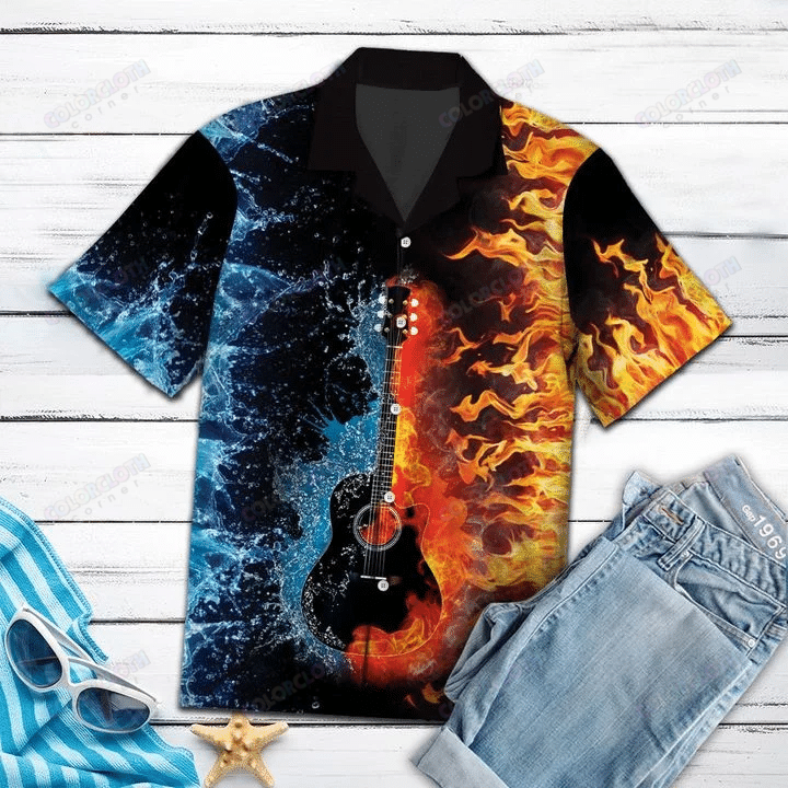 Amazing Guitar Two World Hawaiian Shirt TV110066