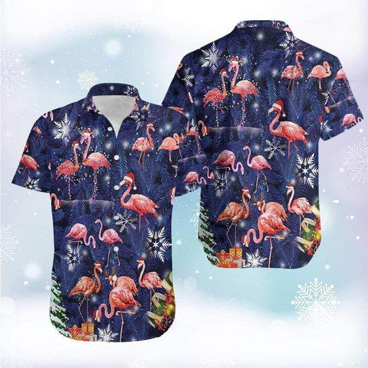 Hawaiian Shirts Flamingo On Christmas 712L Shirt