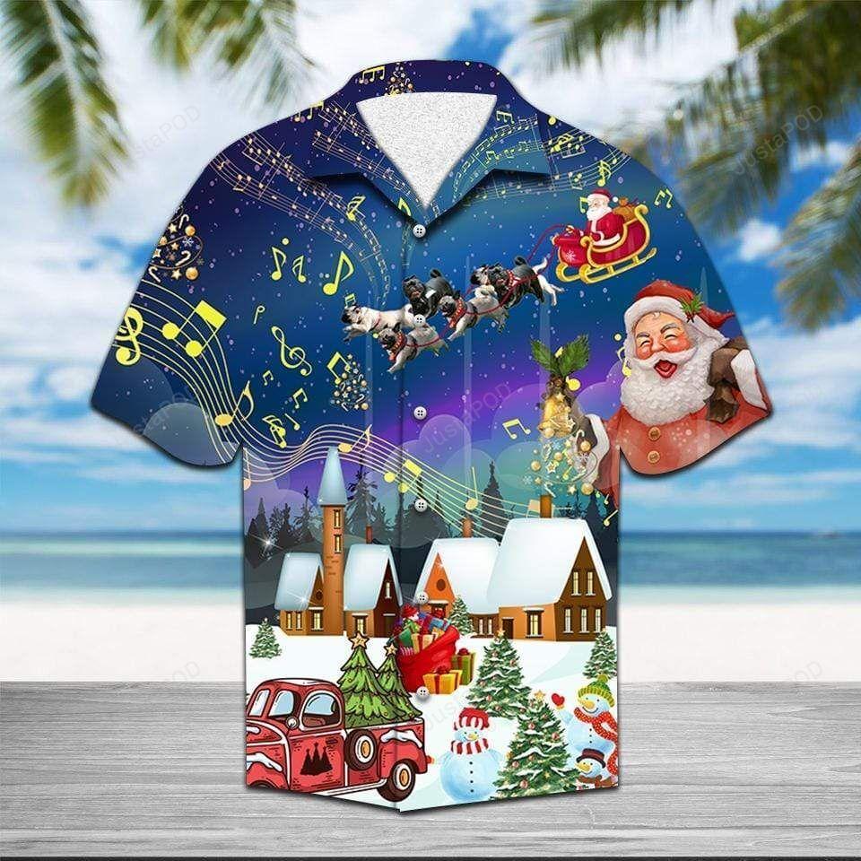 Hawaiian Shirts Pugs Sleigh Christmas Shirt