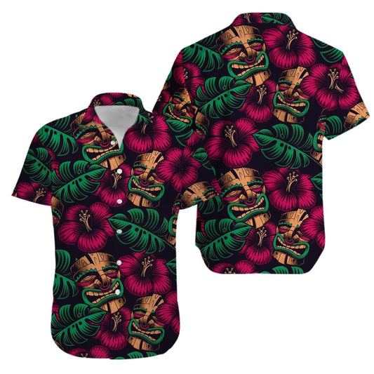 Aku Aku MaShirtcaraShirt Tiki MaShirtk Aloha Hawaiian Shirt