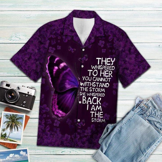 Butterfly And Shirteptember Girl Hawaiian Shirt | UniShirtex | Adult | 