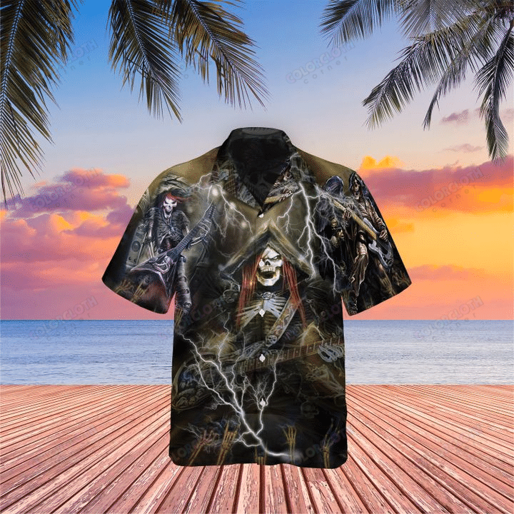 Amazing Guitar Skull Hawaii Shirts TV032328