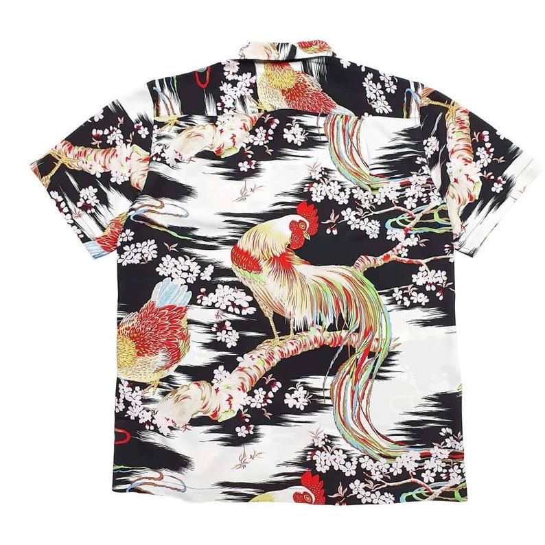 Japanese Chicken Multicolor Best Design Hawaiian Shirt 