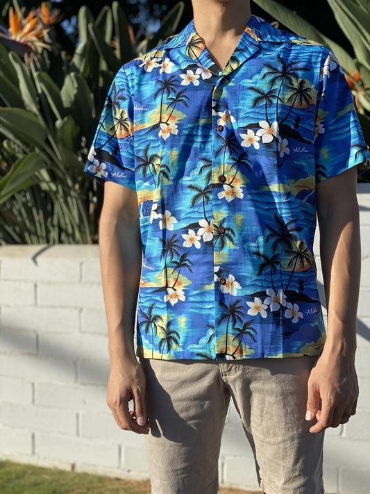 A Hundred Sunsets Blue Amazing Design Hawaiian Shirt 