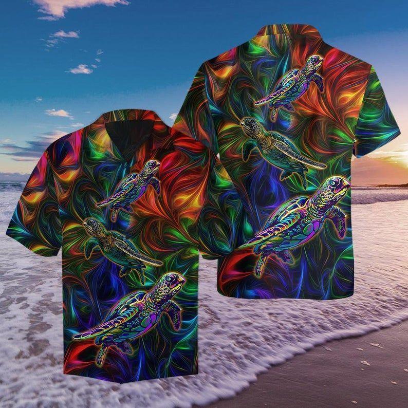 Turtle Multicolor Nice Design Hawaiian Shirt 