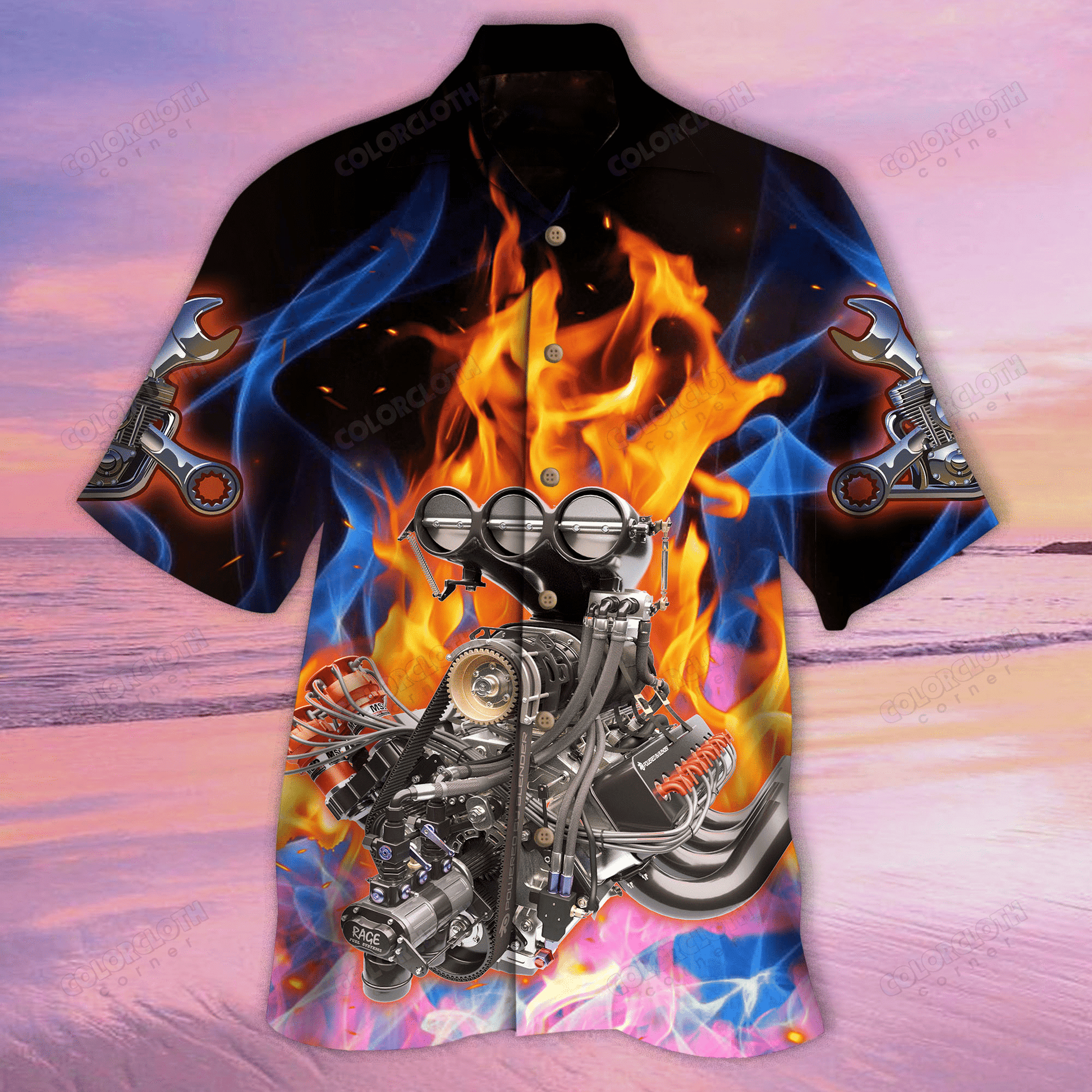 Rod Machine Hawaiian Shirt 02