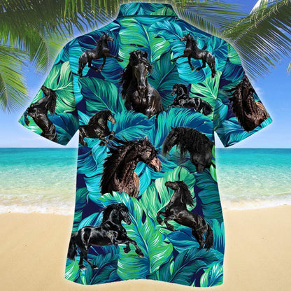 Friesian Horse Lovers Hawaii Shirt