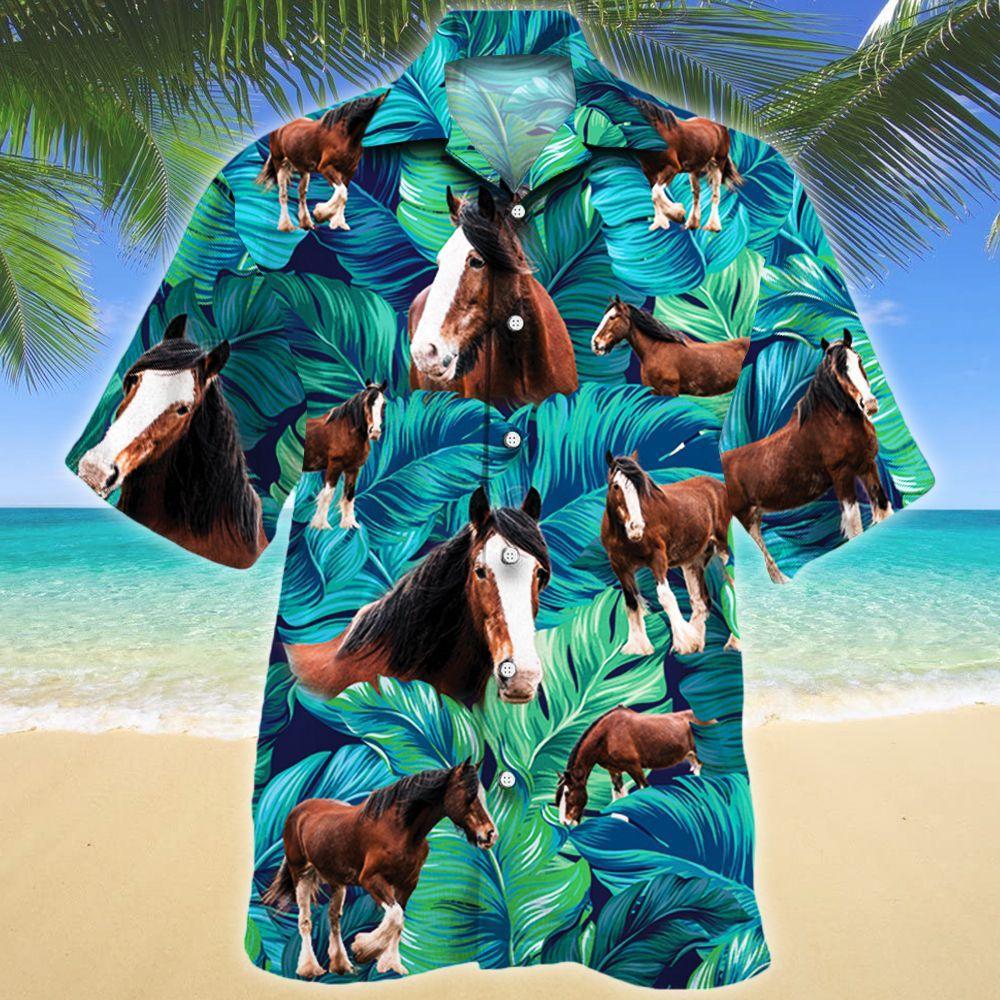 Clydesdale Horse Lovers Hawaii Shirt