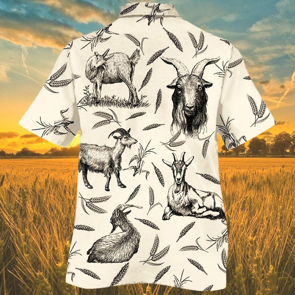 Goat Farm Lovers Hawaiian Shirt