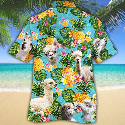 Alpaca Lovers Pineapple Hawaiian Shirt