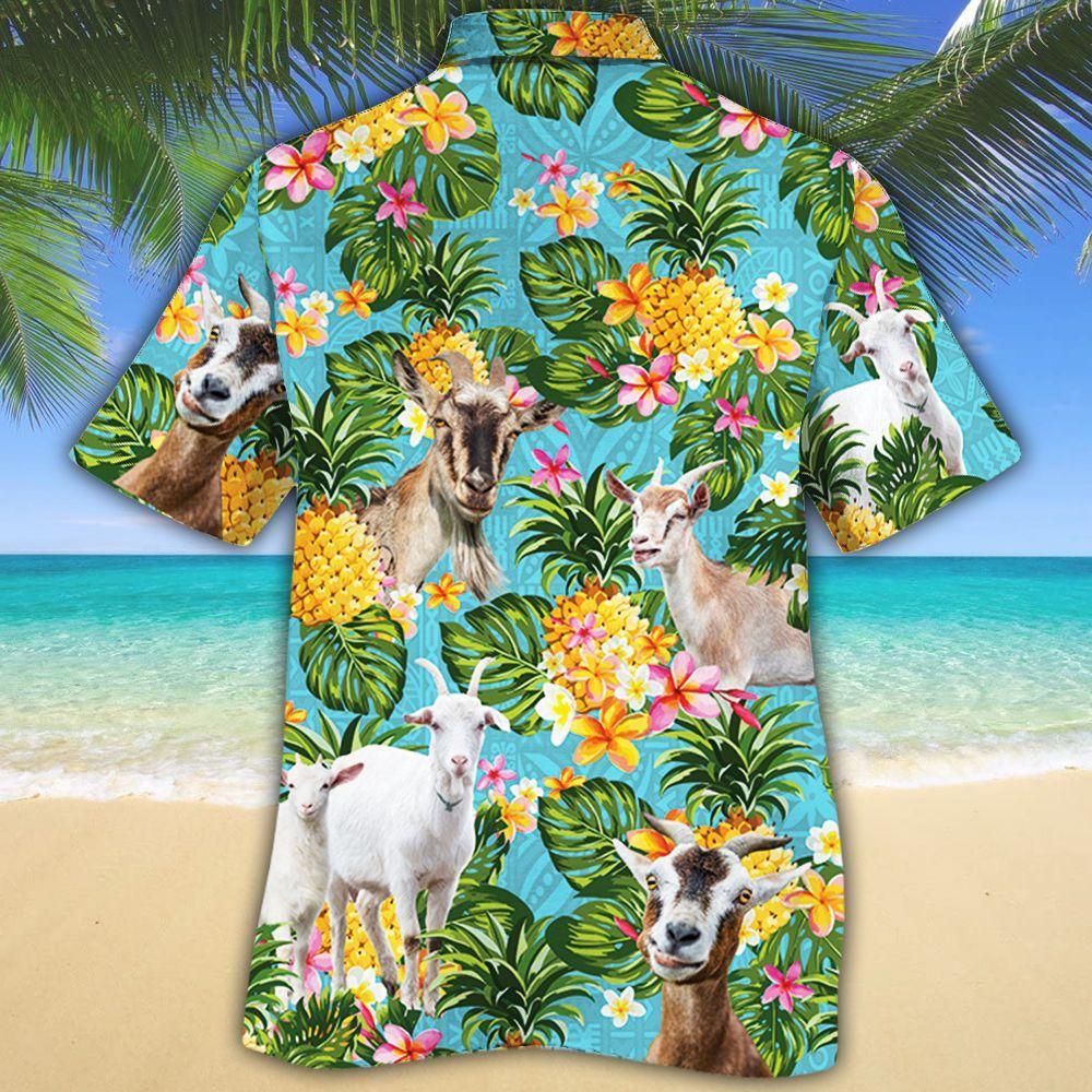 Goat Lovers Pineapple Hawaiian Shirt