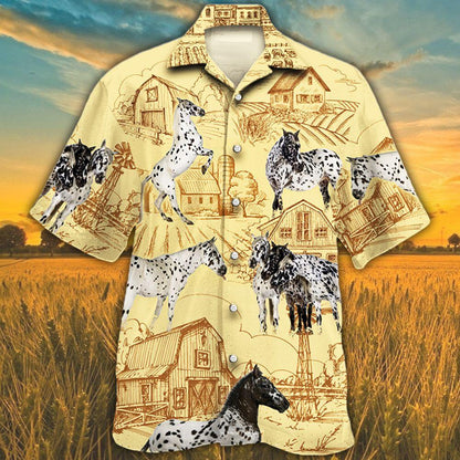 Appaloosa Horse Lovers Farm Hawaiian Shirt