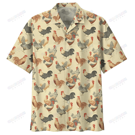 Chicken Hawaiian Shirt For Farmer TY028006