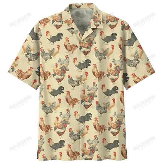 Chicken Hawaiian Shirt For Farmer TY028006