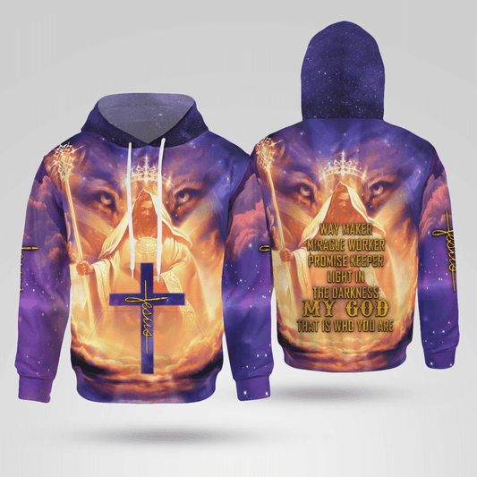 Jesus 3D - Faith Over Fear Christian - Christ - Jesus - God 3D All Over Print Unisex Hoodie US Size