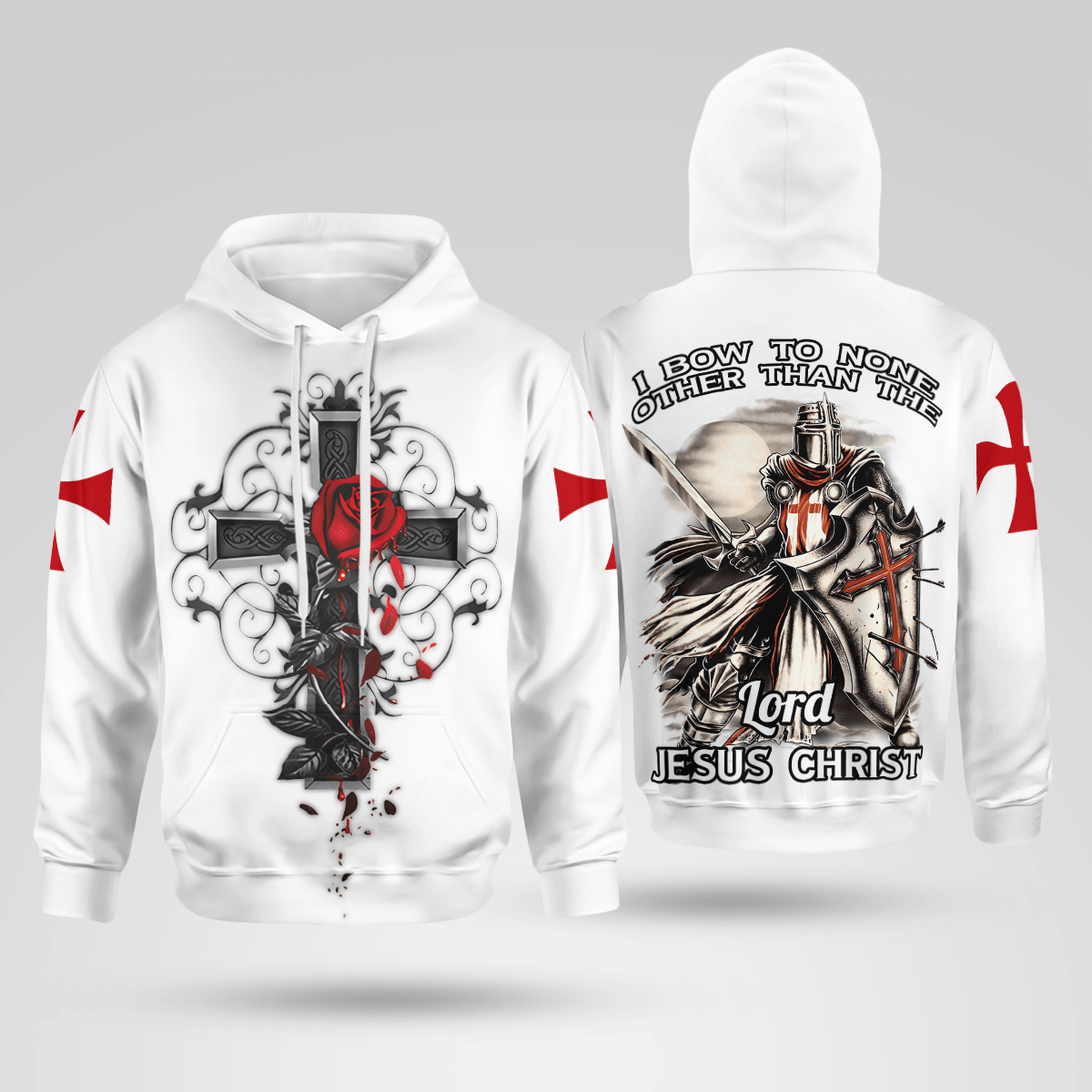 I Bow To None Other Than The Lord Jesus Christian - Christ - Jesus - God 3D All Over Print Unisex Hoodie US Size