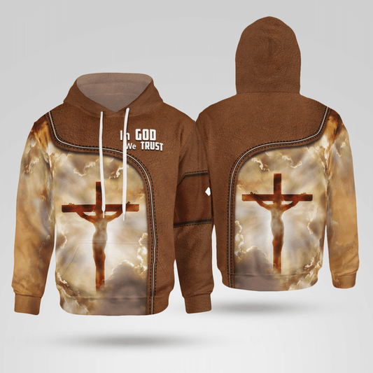 In God We Trust Christian - Christ - Jesus - God 3D All Over Print Unisex Hoodie US Size