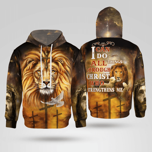 I Can Do All Things Through Christian - Christ - Jesus - God 3D All Over Print Unisex Hoodie US Size